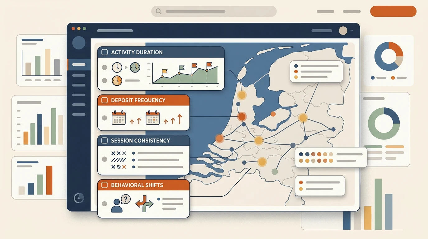 Een overzichtelijke risicokaart met neutrale waarschuwingstekens